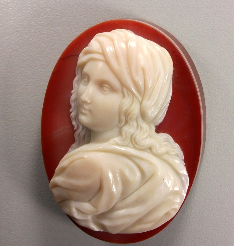 Rarest Hard Stone Cameo of  Beatrice Cenci